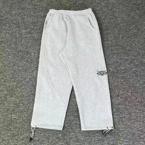 Umbro-style Grey Straight-Leg Sweatpants · Umbro