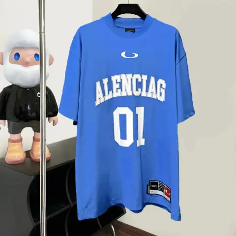 Balenciaga-Style American Basketball-Themed Oversized T-Shirt · Balenciaga