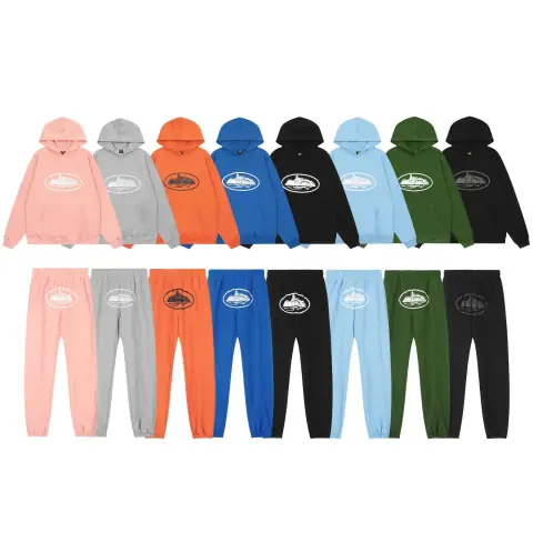 Corteiz American Street Style: Hoodie and Joggers Set · Corteiz