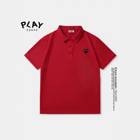 CDG Play Heart Logo Polo Shirt · CDG