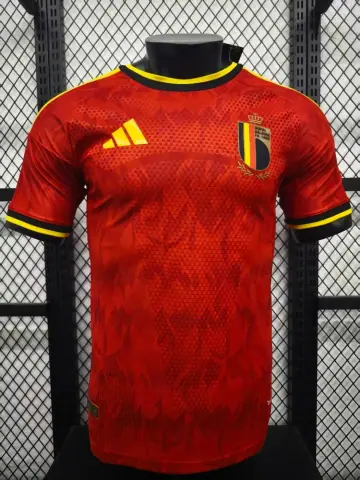 The home jersey of the Belgian national men football team designed by Adidas · Adidas