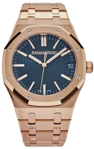 AP Watch Rose Gold Blue · Audemars Piguet