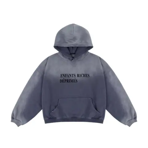 Enfants Riches Déprimés (ERD) is renowned for its classic gradient distressed hoodies · ERD
