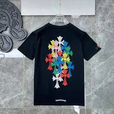 Chrome Hearts Floral Cross Graphic T-Shirt · Chrome Hearts
