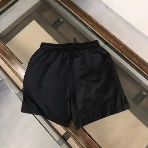 Basic Black Nylon Athletic Shorts
