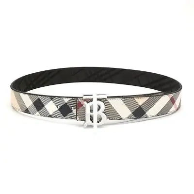Burberry vintage check double-sided belt with B buckle · Burberry
