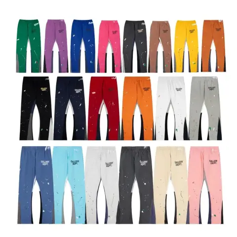 Gallery Dept.'s "Splatter-Paint Patchwork Flared Sweatpants" · Gallery Dept
