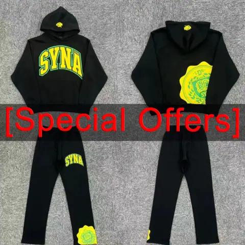 Syna World Black Yellow Tracksuit · Syna World