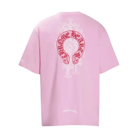 Chrome Hearts Classic Pink Horseshoe Sanskrit T-Shirt · Chrome Hearts