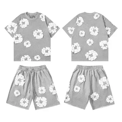 Denim Tears Short-Sleeve Shirt and Shorts Set · Denim Tears