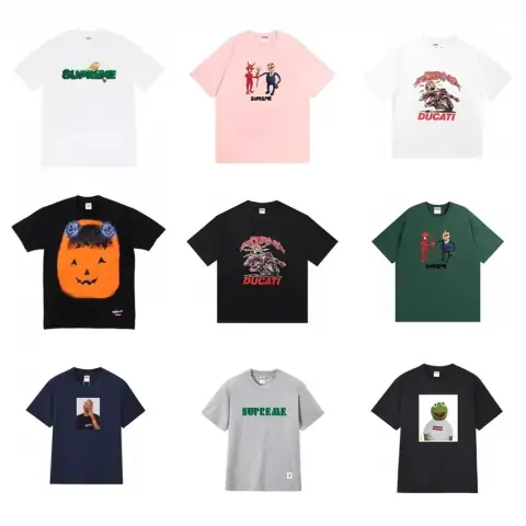 Multi-style Supreme printed short-sleeve T-Shirt · Supreme