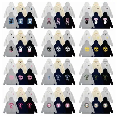 BAPE x Stussy Collaboration Hoodie · Bape