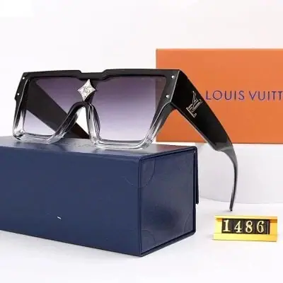 LV black transparent two-tone star square sunglasses · Louis Vuitton