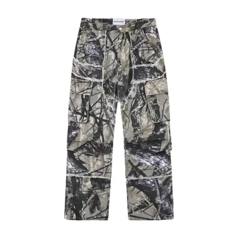 Branch Camo Raw-Hem Cargo Pants