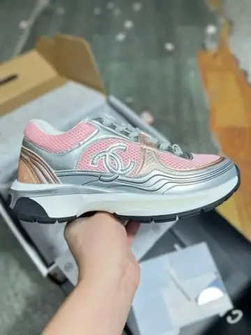 Chanel Vintage-Style "Dad Sneakers" with Double-C Logo · Chanel