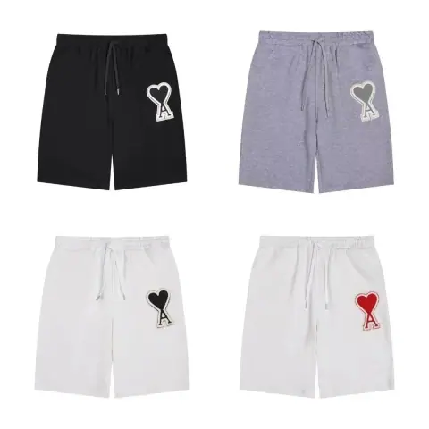 AMI Paris Heart Logo Sweat Shorts · Ami