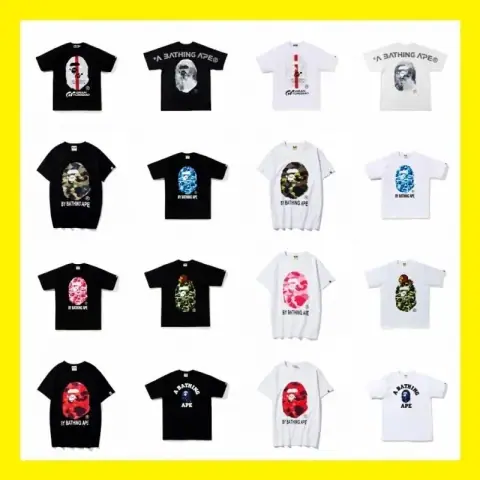 Bape Ape Head Graphic T-Shirts · Bape