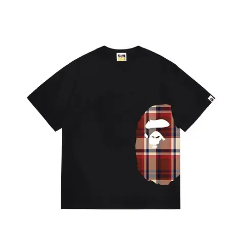 BAPE multi-color half ape head black T-Shirt · Bape