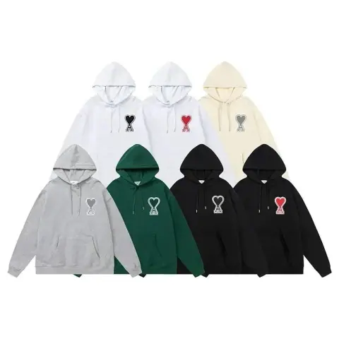 AMI heart A logo loose hoodies in multiple colors · Ami