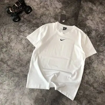 Nike white basic T-Shirt with mini swoosh logo · Nike
