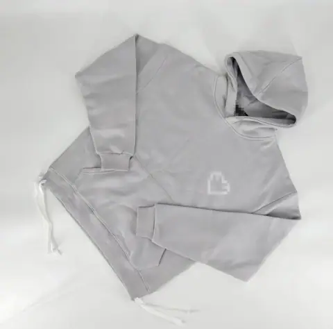 Heart Logo Grey Hoodie