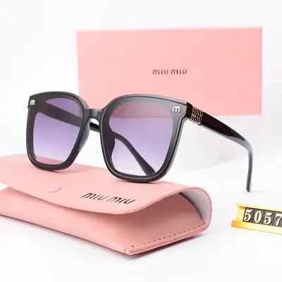 Miu Miu black frame gradient purple square sunglasses · Miu Miu