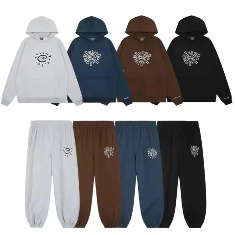 Sun C Graphic Hoodie and Sweatpants Set