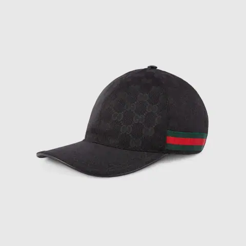 Gucci Classic Double G Monogram Web Baseball Cap · Gucci