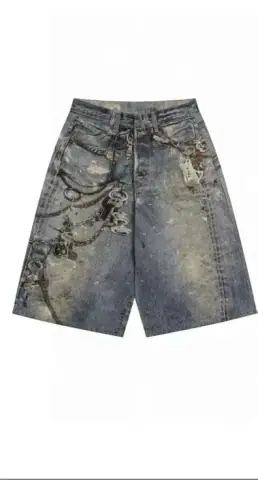 Acne Studios Printed Denim Shorts · Acne Studios