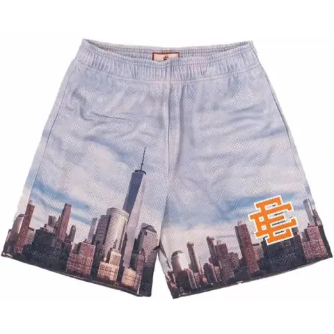 Eric Emanuel (EE) New York Skyline Print Mesh Shorts · Eric Emanuel