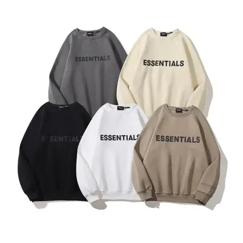 Essentials basic letter crewneck sweatshirt multi-color · Essentials