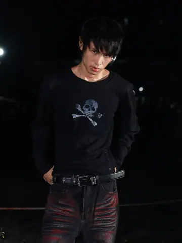 Skull Long Sleeve With Goofy Ahh Sleeves