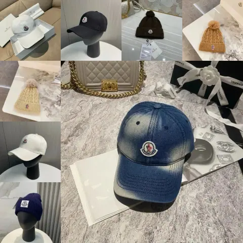 Light Luxury Hats Primarily Featuring Moncler · Moncler