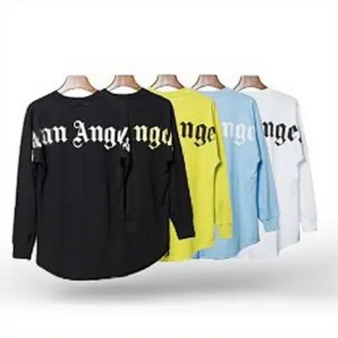 Palm Angels Classic Gothic Letter Print Long-Sleeve T-Shirt · Palm Angels