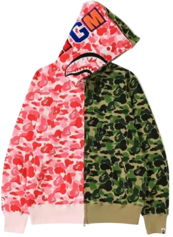Bape ABC Split Full Zip Hoodie · Bape
