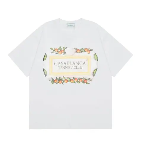 Casablanca Rose Graphic T-Shirt White · Casablanca
