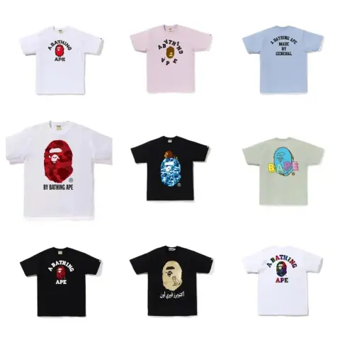 Bape Brand Classic Ape Head T-Shirt · Bape