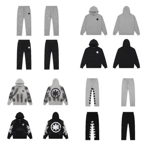 Snowflake Graphic Hoodie and Sweatpants Set