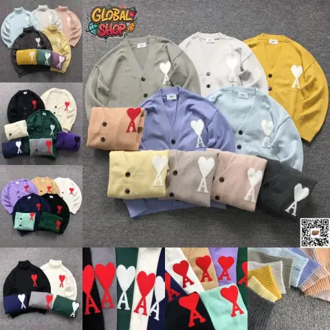 AMI Paris "Ami de Cœur" Knitwear · Ami