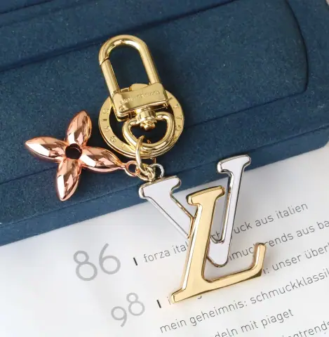 Louis Vuitton Floral LV Charm Keychain · Louis Vuitton