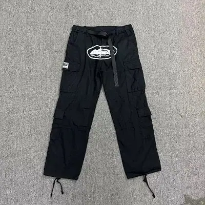 Corteiz Alcatraz Cargo Pants White Logo · Corteiz