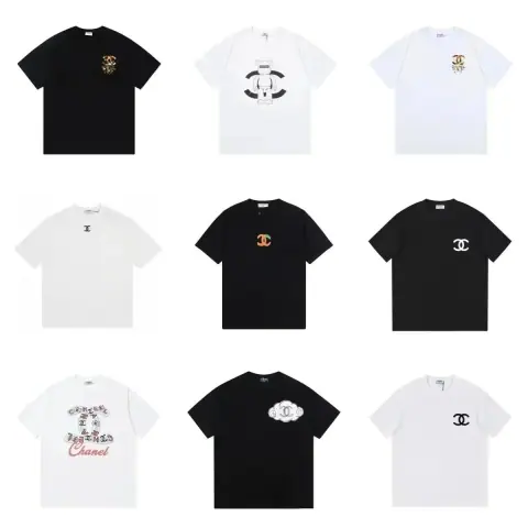 A trendy T-shirt featuring Chanel classic Double C logo as its central element · Chanel