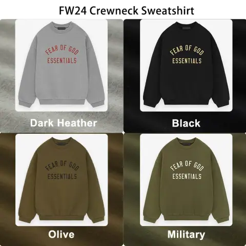 Essentials 24FW Crewneck Sweatshirt (480GSM Fleece) · Essentials