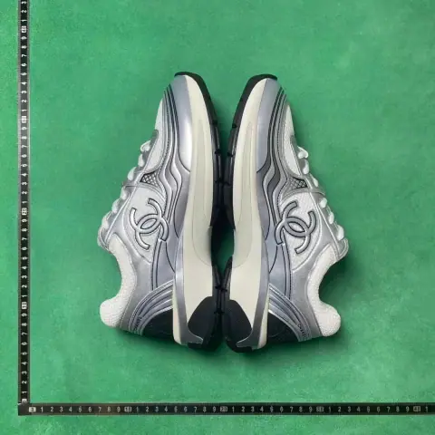 Chanel Silver Sneakers · Chanel