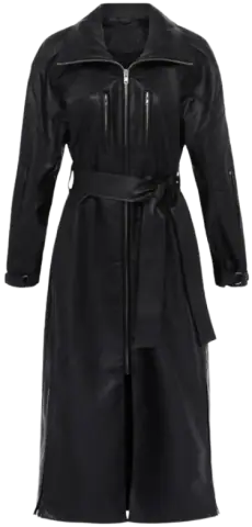KHY Leather Maxi Coat  · KHY