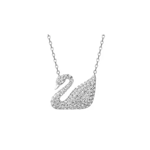 Swarovski full crystal silver swan necklace · Swarovski