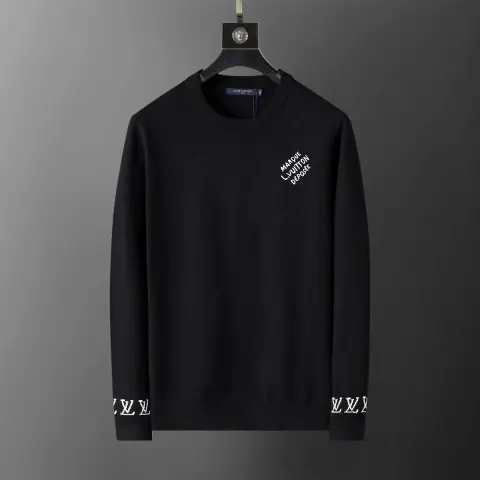 Louis Vuitton Brand Signature Crew-Neck Knit Sweater · Louis Vuitton