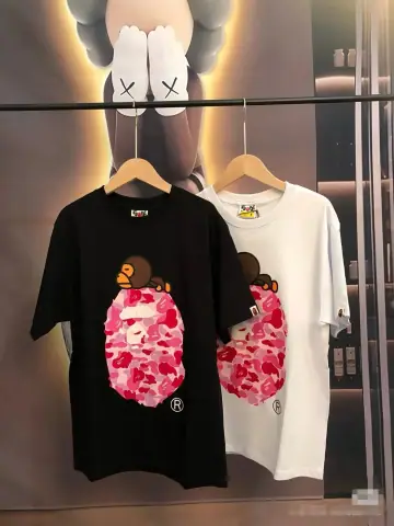 Bape Pink Camo Ape Head T-Shirt · Bape
