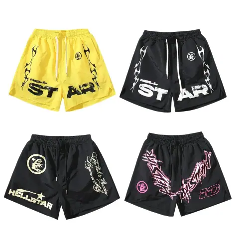 Hellstar American-Style Streetwear Athletic Shorts · Hellstar