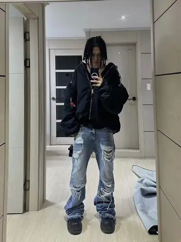 Distressed Blue Denims